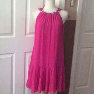 MSK Fuchsia Pink Embellished Dress